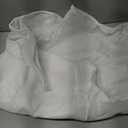 EurCross Extra Wide Shower Curtain Liner 84 x 72inch, Weighted Bottom Solid White Fabric Bathroom Shower Curtain with 14 Metal Grommets