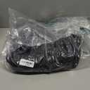 3 Ring Zipper Binder Bag for 700+ Sheets Capacity Detachable Backpack Straps & Shoulder 14 Inch Laptop for School and Office(Black)