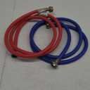 Washer Hose 10 Ft/10FT Rubber Washing Machine Hoses,Washer and Dryer Hose 3/4 Connection Supply Lines for Hot and Cold Water Washer Hoses-by MIFLUS,Universal Washing Machine Hose (2 Packs)