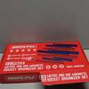 12-Piece 1/4" 3/8" 1/2"-Drive SAE & Metric Magnetic Socket Organizer Set (Holds 143 Sockets) -Detachable Tool Tray with 5mm Magnetic Base for Garage/Home(Sockets Not Included)