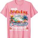 85th Birthday Cruise Squad Friends Family Vacation Matching T-Shirt, Pink, Size 3T