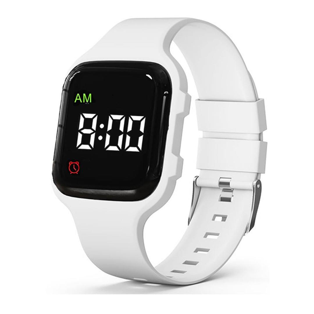 e-vibra Vibrating Alarm Watch, Potty Training Watch Water Resistant Medical Reminder Wristband with Timer (White)