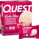 Quest Nutrition Frosted Cookies, Strawberry Cake, 1g Sugar, 11g Protein, 2g Net Carbs, Gluten Free, 8 Count