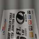 6FT 7 Pin Trailer Wiring Harness with Junction Box Heavy Duty 7 Way Trailer Plug, Waterproof 7 Wire Cable, Universal Trailer Wire Kit for RVs, Campers, Trailers by LifeSupplyUSA