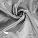 2 Pack Satin Pillowcase for Zelimun Cervical Pillow, Contour Pillow Case Cover, Smooth & Soft Pillowcase Cover with Zipper Grey
