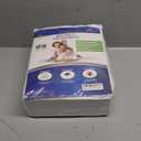 King Size Mattress Protector Bed Bug Waterproof Zippered Cover - Hypoallergenic Premium Quality Encasement Protects Against Liquids, Dust - Breathable, Noiseless White