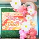 78 PCS Nine is Vibe Party Decoration Backdrop Nine is Vibe Birthday Decoration Nine is Vibe Balloons Daisy Groovy Hippie Boho Party Favors