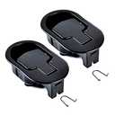 Bestdealing 2 Pack Metal Recliner Replacement Parts Durable Metal Handle Recliner Chair Sofa Couch Release Lever Replacement Pull Handle Black Suite Recliner Fit for Ashley and Major etc