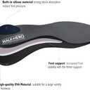Plantar Fasciitis Feet Insoles Arch Supports Orthotics Inserts Relieve Flat Feet, High Arch (Mens 4-4 1/2 | Womens 6-6 1/2) (Gray)