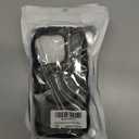 7 x Hualele Magnetic for iPhone 15 Pro Case, Compatible with MagSafe, Military Grade Dropproof Translucent Matte Back Cute Curly Wave Edge Slim Phone Case 15 Pro, Black