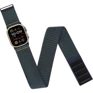 Arm/Ankle Band Compatible with Apple Watch 38mm 40mm 41mm 42mm 44mm 45mm 46mm 49mm for Women Men, Ultra Wide Nylon Armband/Ankle Strap for iWatch SE Ultra Ultra2 10 9 8 7 6 5 4 3 2 1 (Metal Connectors)