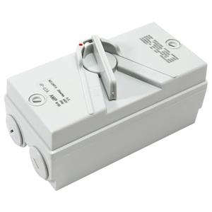 Enclosed Motor Disconnect Switch, 4Pole 63A IP66 Waterproof Switches, 440V Heavy Duty Disconnect Breaker Box, Fit for Generator Boat and Welding