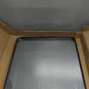 LOAAO 20X16 Inch Black Metal Framed Bathroom Mirror for Wall, Matte Black Bathroom Vanity Mirror Farmhouse, Large Rounded Rectangle Mirror, Anti-Rust, Hangs Horizontally or Vertically