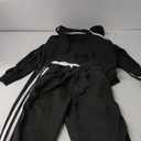 TOPSRANI Womens Two Piece Outfits Casual Sweatsuits Solid Tracksuit Jogging Sweat Suits Matching Jogger Hoodie Pants Set (Small, Black)