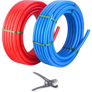 EFIELD 3/4-inch 2 x50 ft Pex-b Pipe/Tubing, Blue & Red 100 ft Length