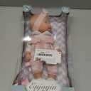 Enjoyin 12'' Baby Doll in Gift Box with Pink Cloths, Pacifier, 13''x13'' Microfabric Blanket, and Feeding Bottle. Gift Idea for Ages 3+