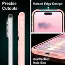 360 Magnetic Swivel Ring for iPhone 16 pro max case, Built-in Metal Stand and Ring Holder, Magsafe Compatible, Military Grade Protection, Shock and Vibration Resistant- Pink