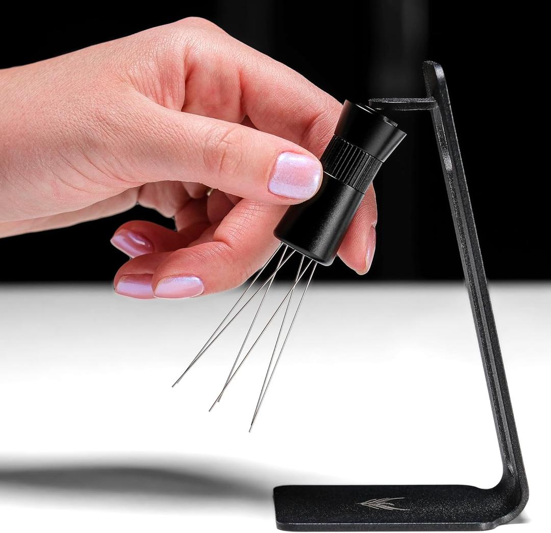 KNODOS Espresso WDT Tool Magnetic Needle Coffee Distrubution Tool With 0.4mm & 0.25mm Needles Premium Espresso Accessories For Coffee Bar (Model B)