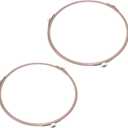 2 Pack 7 Inch Microwave Turntable Ring Microwave Roller Ring, Glass Plate Tray Support Holder, Replacement Inner Ring - for Microwave Oven Glass Turntable Plate, Roller Height 14 mm