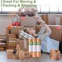 Neworld Honeycomb Packing Paper,Eco Friendly Bubble Cushioning Wrap for Moving,Products & Gifts Wrapping Paper,Recyclable Cushioning Packing Material (15" x 50') With 20 Fragile Sticker Labels