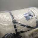 MAXYOYO Japanese Floor Futon Queen Size, Thicken Tatami Mat Sleeping Pad Foldable Roll Up Mattress Trifold Pad Guest Bed, Off White