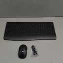 Wireless Keyboard and Mouse Combo, 9 Backlit Effects, Rechargeable 4000mAh Backlit Keyboard with Wrist Rest, 6 Button Mouse, 2.4G Full Size Quiet Keyboard Set for Computer, PC, Laptop, Mac, Windows (Black)