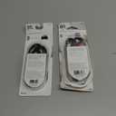 GE Audio Y Adapter Cable,3 Ft,  6 Feet, 3.5mm Male to RCA Male, Works with All Brands, Smart Phones, Stereo, Computer, Black, 2 pack