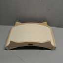 Double-Sided Sisal Cat Scratcher, Cat Scratchers for Indoor Cats with Natural Sisal + Carpet Cloth, Durable Solid Wooden Structure Scratch Pad, 16.5 x 10.8in