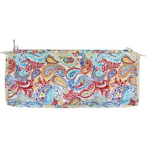 FUNHOME Outdoor Bench Cushion Cover 48 x18 x 3 inch,Water Resistant Cover with Zipper&Ties,Fade-Resistant Slipcover,Patio Porch Swing Cushion Cover Replacement Only,No Insert(Phoenix)
