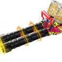 Gatling Toy Gel Ball Blaster, Dual-Barrel, Full Auto, Long Life Battery, with Muzzle Flash, Automatic Splat Gel Gun, Orby Gun for Backyard Games