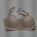 LUCKMEEY Bras for Women No Underwire Wireless Mesh Seamless T-Shirt Bra Push up Full Coverage Comfortable Everyday Bra (XX-Large, Oatmilk Skin)