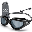 Swim Goggles, Polarized Adult Swimming Goggles Bungee Strap No Hair Pulling Anti-fog Pool Goggles for Men Women