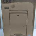 EKO Madison Matte Stainless 50 Liter/13.2 Gallon Step Trash Can w/Inner Liner - Fingerprint Resistant Finish