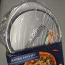 RavisingRidge Pizza Pan - 14 Inch Nonstick Pizza Pan for Oven with Widen Handles for Cooking, Baking, and Grilling - Durable, Even Heating, Long-Lasting Kitchen Cookware (2, Grey)