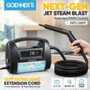 Handheld Steam Cleaner for Home, 230F/3.5Bar High Pressure Hand held Steam Cleaner for Car Detailing with 13ft Cord, 30s Heats Portable Steamer for Cleaning Grout, Black