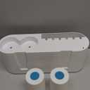 Toothbrush Holders for Bathrooms Wall Mounted, 6 Slot Toothbrush Holder with 2 Automatic Toothpaste Dispensers, 2 Magnetic Cups, Large Capacity Bathroom Organizer, Wall Storage with Drawer