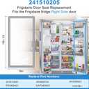 UPGRADED 241510205 Refrigerator Door Gasket Seal Compatible with Frigidaire Refrigerator Door Gasket Replacement FGHC2331PFAA FFSC2323TS8 Door Gasket Seal AP4565725 1614354 Door Gasket