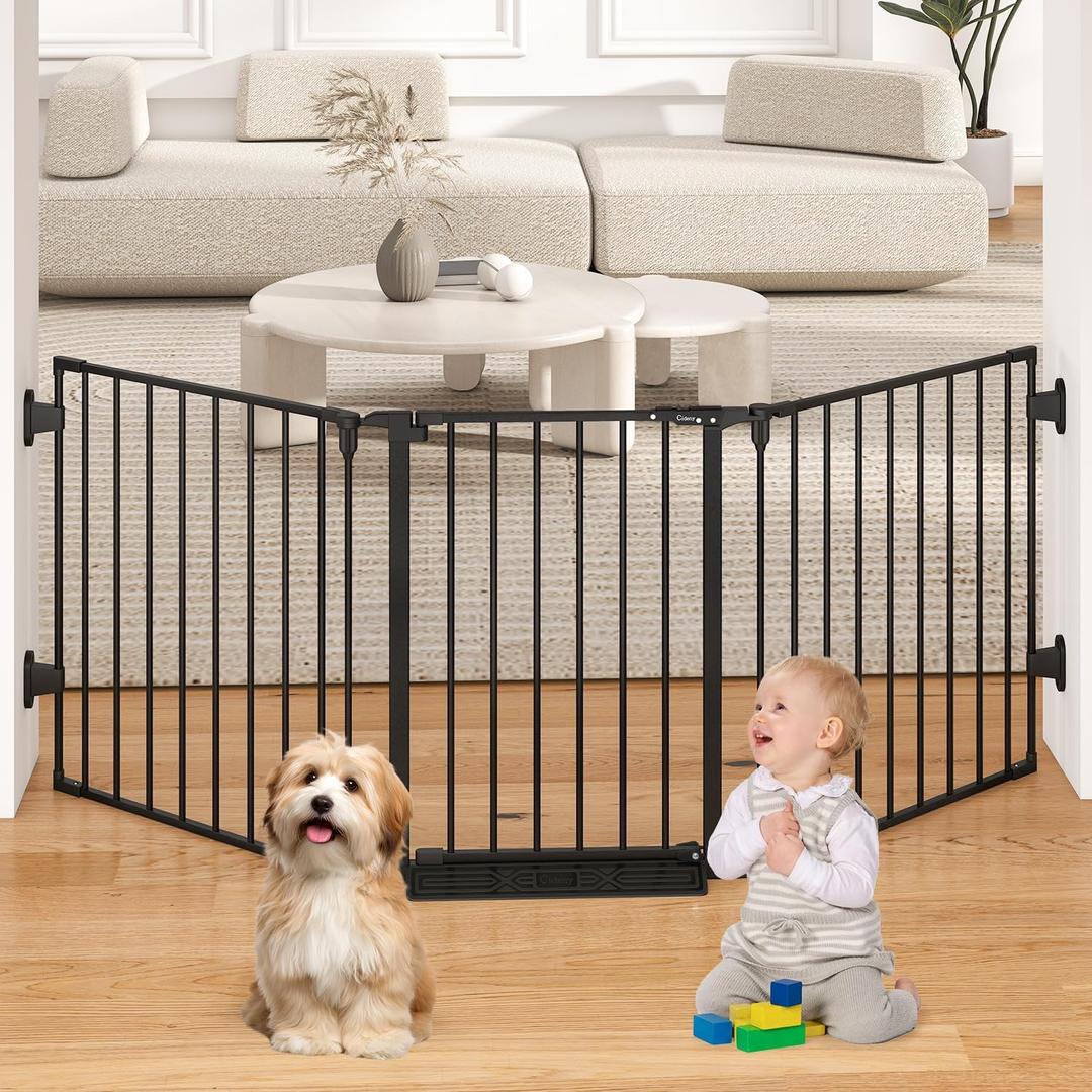 29.4-78" Extra Wide Baby Gate, Long Dog Gates Indoor for Stairs