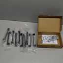 Ravinte Hardware 10 Pack Matte Black Cabinet Pulls, 5 Inch (128mm) Hole Center Zinc Alloy Drawer Handles for Kitchen Cabinets, Cupboards, Dressers, Square Solid Metal Hardware