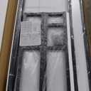 Aquzee Computer Desk, Easy Assembly Gaming Table with Hutch and Shelves, 4 Tiers Desk with Large Wood Desktop, Metal Legs, Ideal for Storage Study Work Writing Homework, White, 55Wx65Hx23.6D Inches