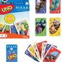 Mattel Games UNO Pixar Card Game for Kids, Adults & Family, Deck with Graphics & Rule Inspired by Movie Characters