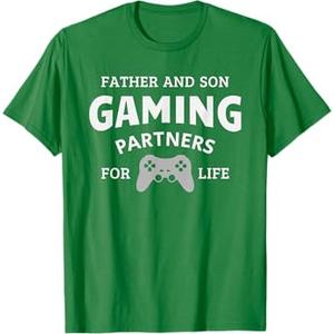 Father and Son Gaming Partners for Life Family Matching Gift T-Shirt XS
