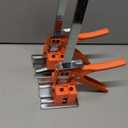 Labor Saving Arm Jack Handle 2 Pack, Construction Jack, Wall Tile Locator, Multi Function Height Adjustment Lifting Device, Door Panel Lifting Cabinet, Raised 10 in, Pair Dynamic Load 400 LB (Orange)
