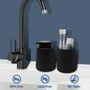 Soap Liquid Dispenser Ceramic with Easy-to-Press Pump Hand Liquid Dispenser for Shampoo Bathroom Kitchen 12 oz 2pcs
