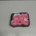 Hair Rollers Set, 4 Sizes with 12 Clips and Comb - Self Grip Curlers for Long/Short Hair, Thermal Safe Rollers for Salon-Worthy Styling Pink