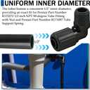 3 x TonGass (2-Pack Flexible PVC Tubes Compatible with Pentair Rainbow Auto Feeder 320 and 322 Models - L 7 3/8 x 1/2 x 5/8