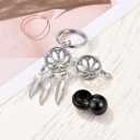 2 x PESOENTH Urn Locket keychain for Women,Mini Urn keychain for Pet Dog human Ashes Keepsake Cremation Jewelry Memorial Gifts (Black)