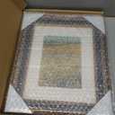 Antique 8x10 Picture Frame, Ornate Embossing Frame with Paper Mat and Real Glass, Fit for 8x10 without Mat or 5x7 with Mat, Tabletop or Wall Mounting Display, Black and Antique Gold, 1 Pack