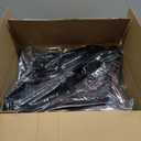 HOUSE DAY Black Velvet Hangers 60 Pack, Non Slip Clothes Felt Hanger Heavy Duty for Coat, Premium Slim Space Saving Suit Hangers for Closet Organizer, 360° Rotating Silver Hook