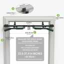 KAKICLAY New Upgrade Pull Up Bar for Doorway with Ergonomic Grip - Upto 440 Lbs Capacity, No Screwing or Slipping